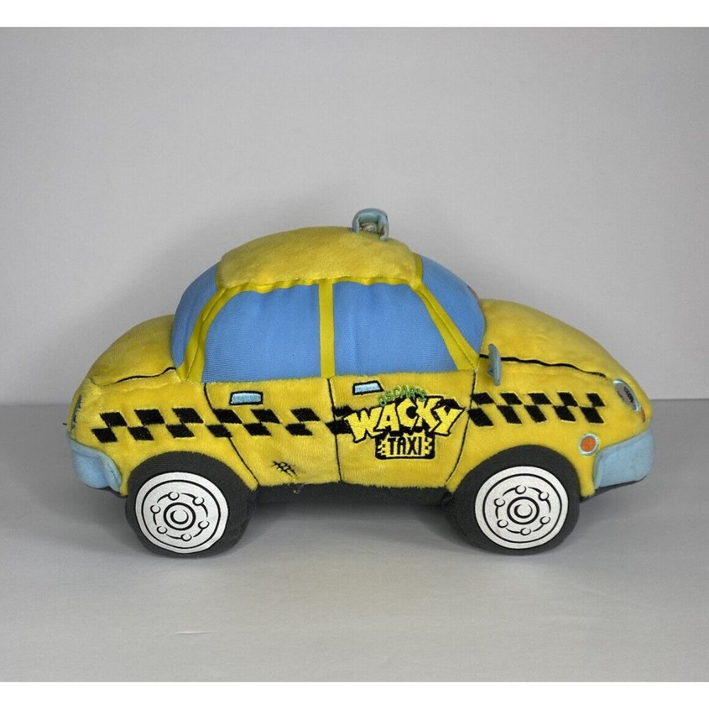 Sesame Street Oscar The Grouch Wacky Taxi Rare Yellow Plush 12 inches - Picture 5 of 11